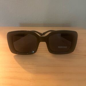 Black Oversized Square Fashion Sunglasses